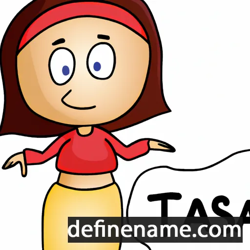 cartoon of the name Tasa