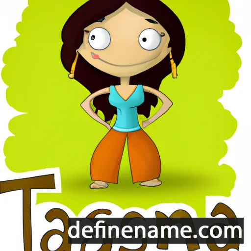 cartoon of the name Tasana