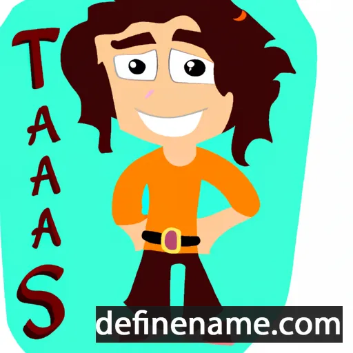 cartoon of the name Tashey