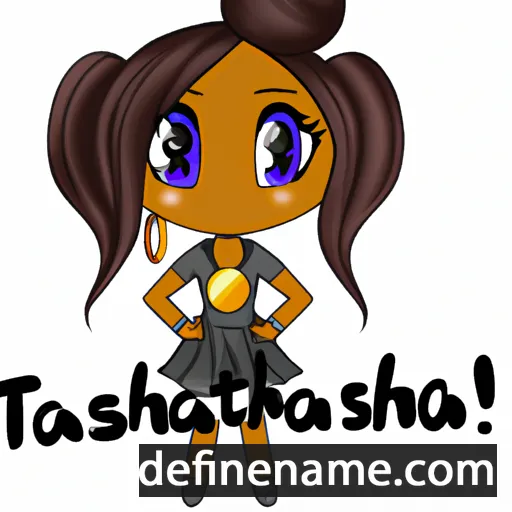 cartoon of the name Tashia