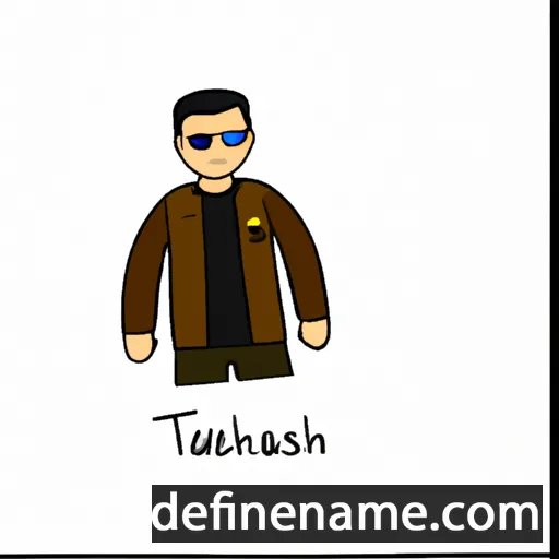 cartoon of the name Tashlan