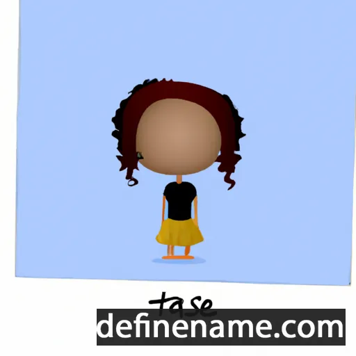 cartoon of the name Tasie