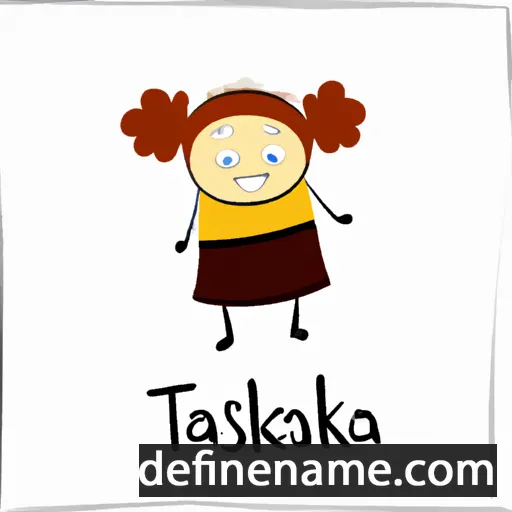 cartoon of the name Taskina