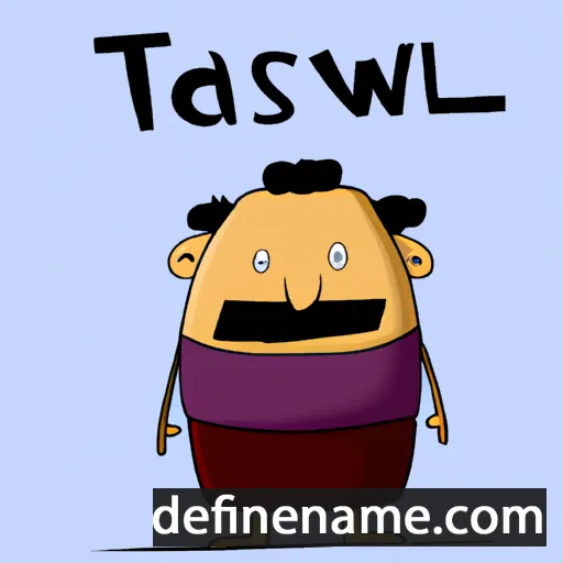 Tasław cartoon