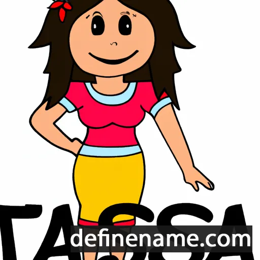 cartoon of the name Tassja