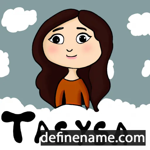 cartoon of the name Tasya