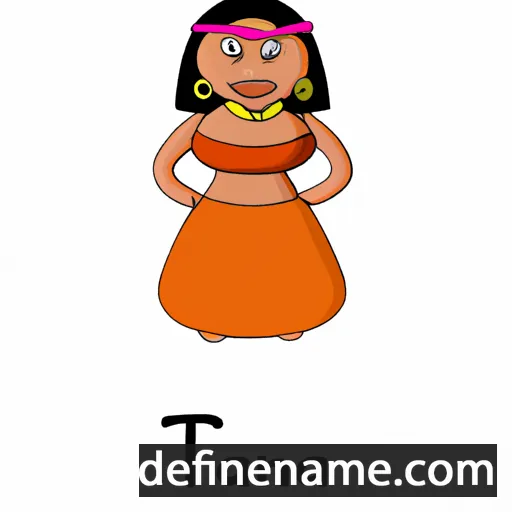 cartoon of the name Tatana