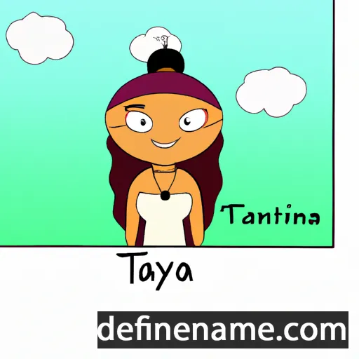 cartoon of the name Tatanya