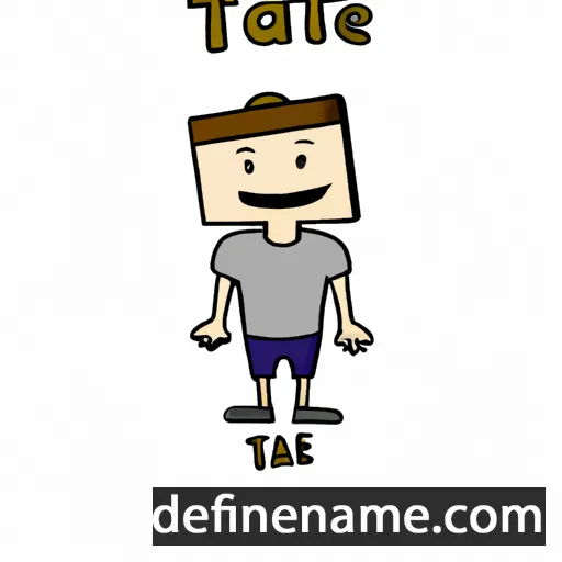 cartoon of the name Tate