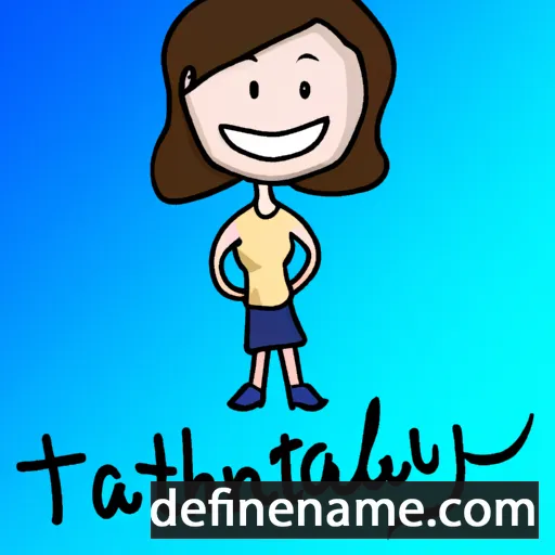 cartoon of the name Tatelynn