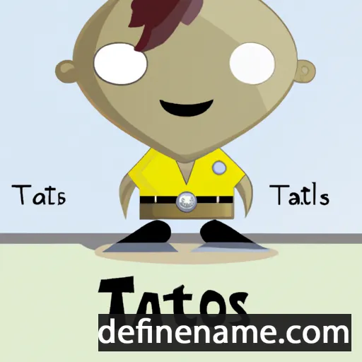 cartoon of the name Tateos