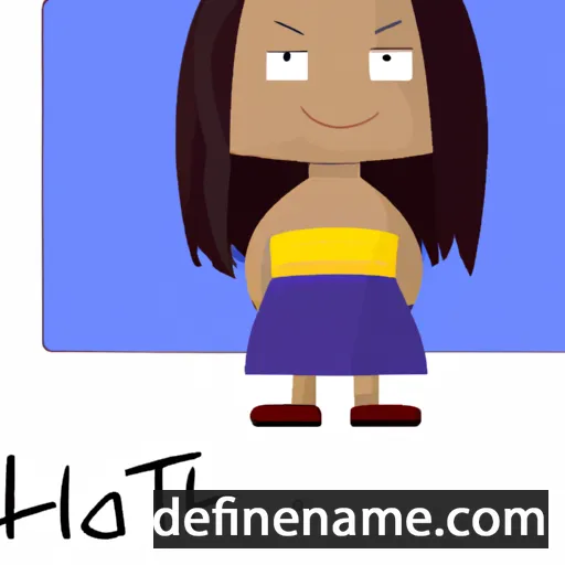 cartoon of the name Tathi