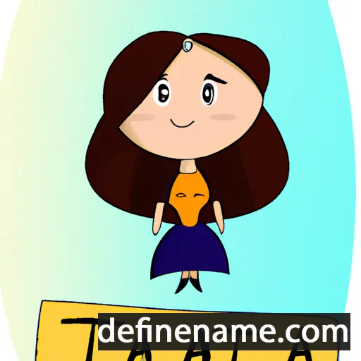 cartoon of the name Tatia