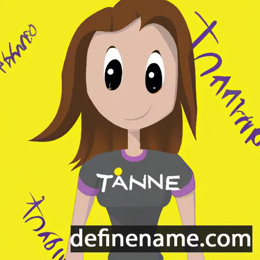 cartoon of the name Tatiane