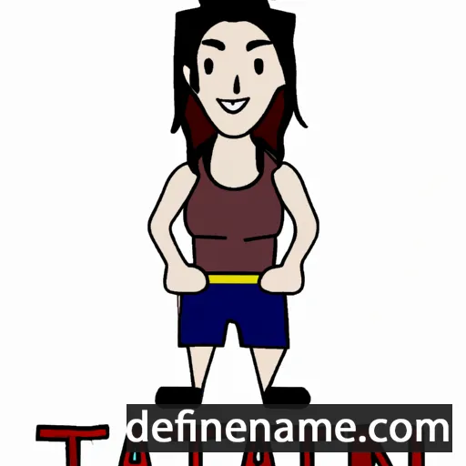 cartoon of the name Tatien