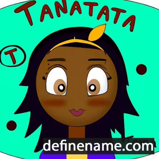 cartoon of the name Tationna