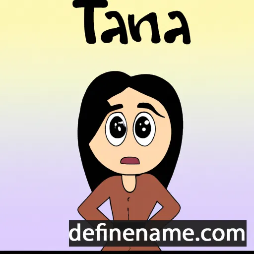 cartoon of the name Tatjána