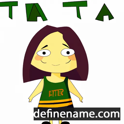 cartoon of the name Tatja