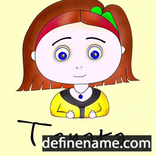 cartoon of the name Tatjanna