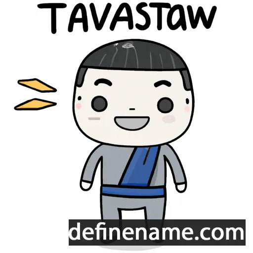 cartoon of the name Tatsawan