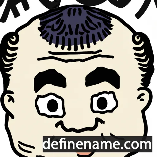 cartoon of the name Tatsutoshi