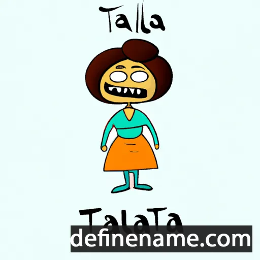 cartoon of the name Taulanta