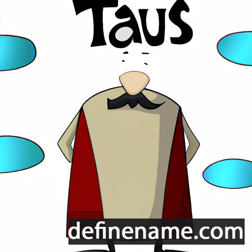 cartoon of the name Taus