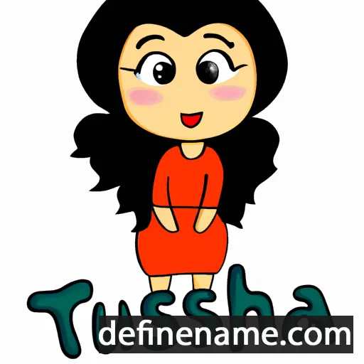 cartoon of the name Tausha