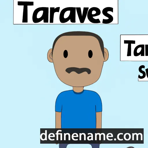 cartoon of the name Tavares