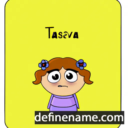 cartoon of the name Tavaszka