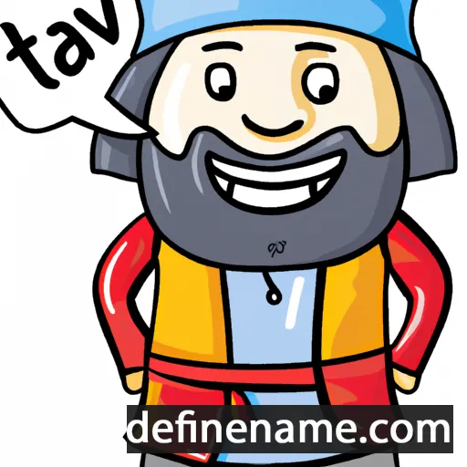 cartoon of the name Tavat