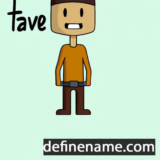 cartoon of the name Tave