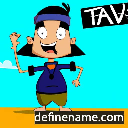 cartoon of the name Tavi