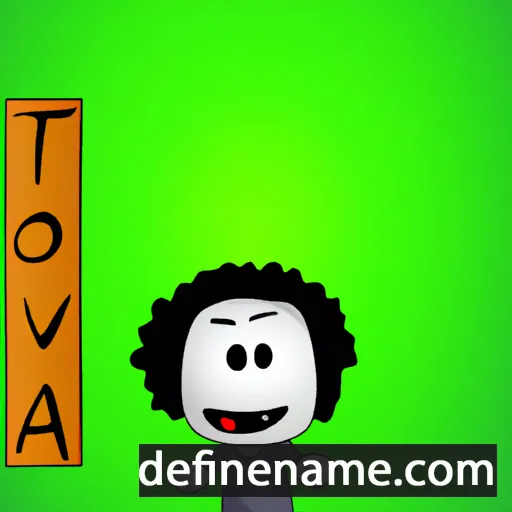 cartoon of the name Tavi