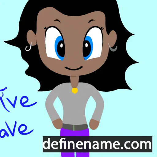 cartoon of the name Tavie