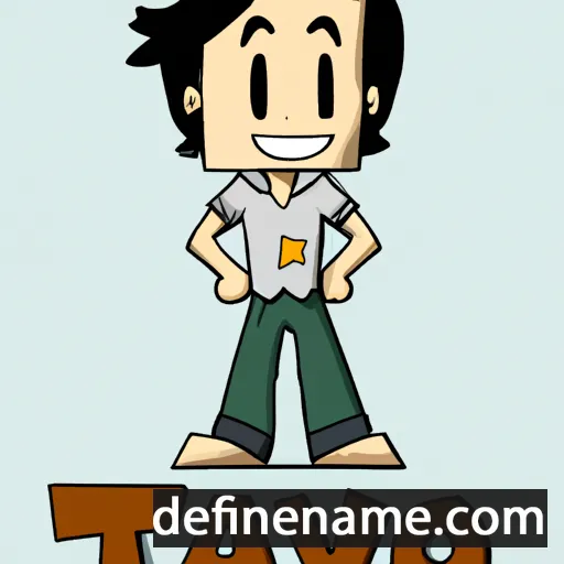 cartoon of the name Tavo