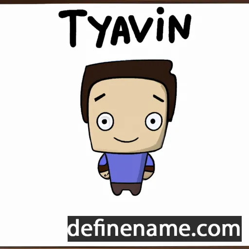 cartoon of the name Tavyn