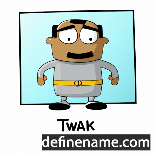 cartoon of the name Tawfik