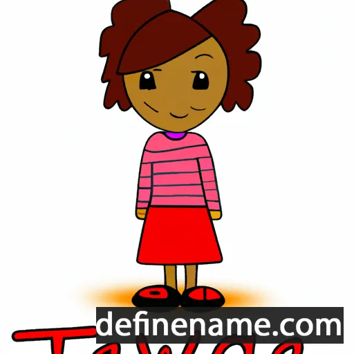 cartoon of the name Tawna