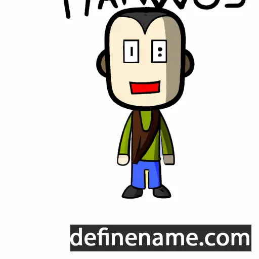 cartoon of the name Tawus