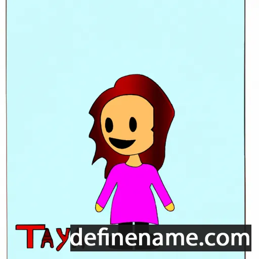 cartoon of the name Taya