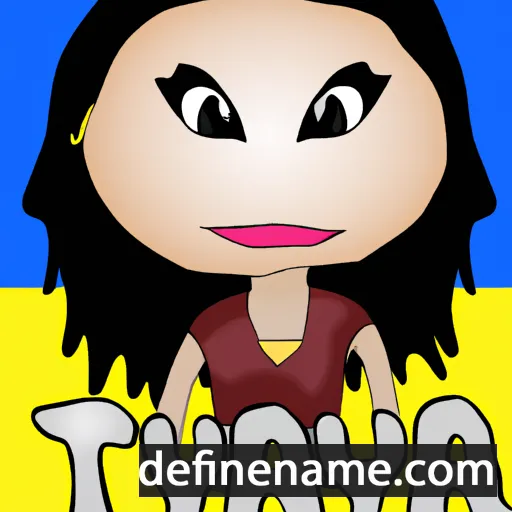 cartoon of the name Tayah