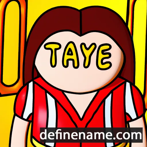 cartoon of the name Tayane