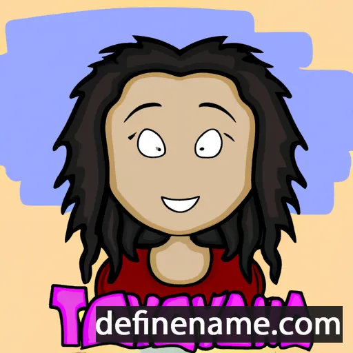 cartoon of the name Tayanna