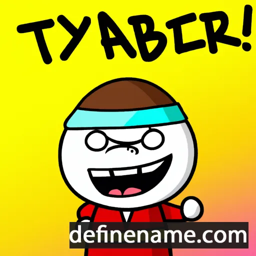 cartoon of the name Taybiir