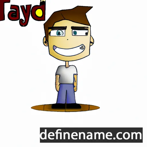 cartoon of the name Tayden