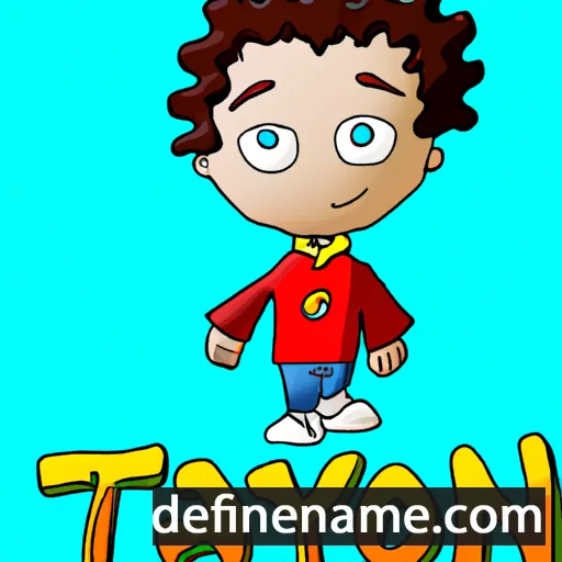 cartoon of the name Tayjon