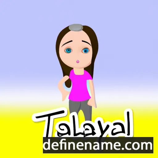 cartoon of the name Taylah