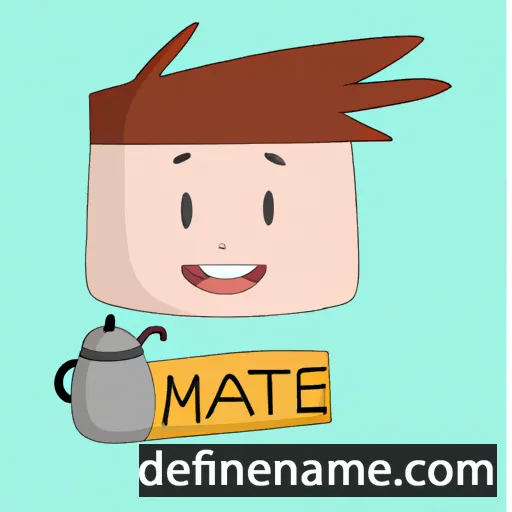 cartoon of the name Máté