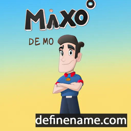 cartoon of the name Máximo